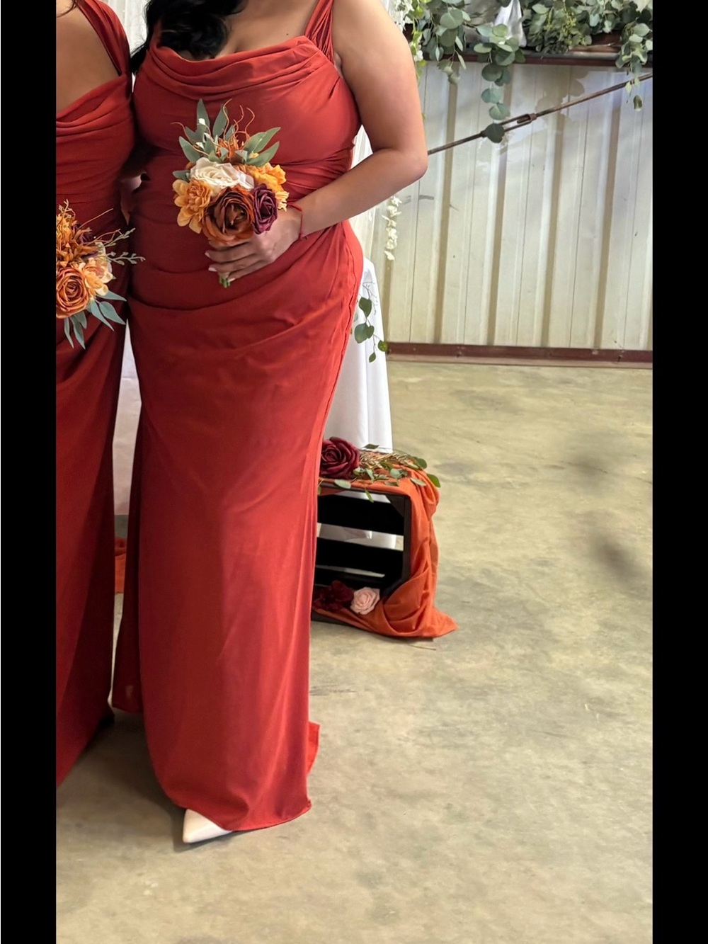 Rust Red bridesmaid dress - Women